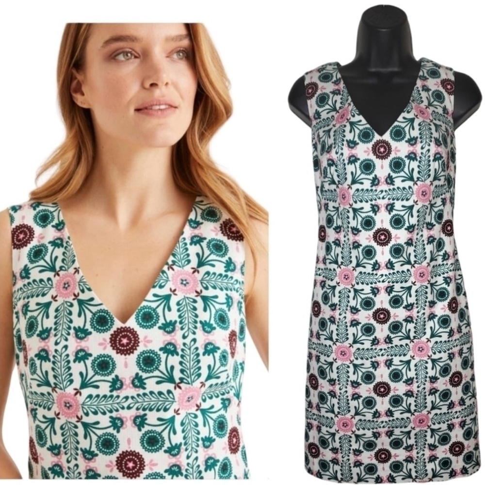 Boden Tatiana Embroidered Shift Dress Size 2P NWT